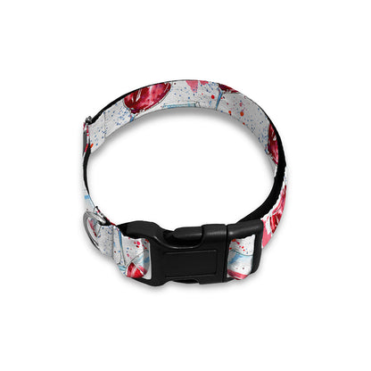 Splash Wine Pattern Print Dog Collar