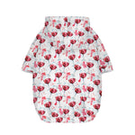 Splash Wine Pattern Print Dog Zip Up Hoodie