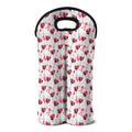 Splash Wine Pattern Print Double Neoprene Wine Tote