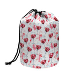 Splash Wine Pattern Print Drawstring Makeup Bag