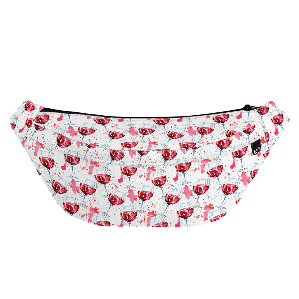 Splash Wine Pattern Print Fanny Pack