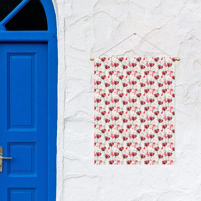 Splash Wine Pattern Print Garden Flag
