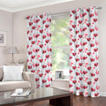 Splash Wine Pattern Print Grommet Curtains
