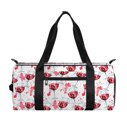 Splash Wine Pattern Print Gym Bag