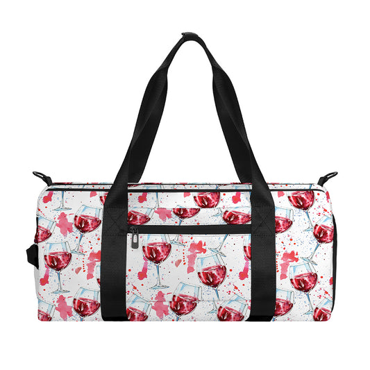 Splash Wine Pattern Print Gym Bag