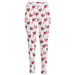 Splash Wine Pattern Print High-Waisted Pocket Leggings