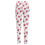 Splash Wine Pattern Print High-Waisted Pocket Leggings