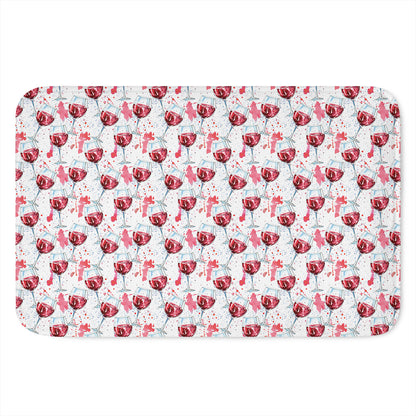 Splash Wine Pattern Print Indoor Door Mat