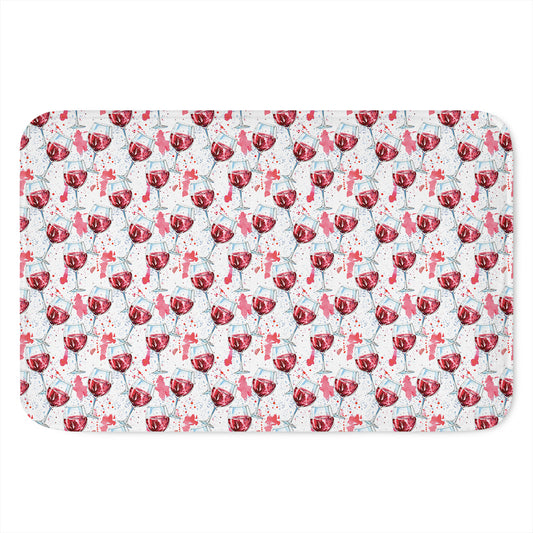 Splash Wine Pattern Print Indoor Door Mat