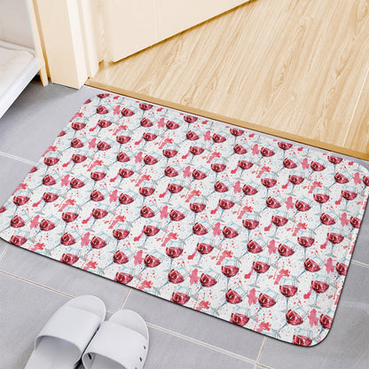 Splash Wine Pattern Print Indoor Door Mat