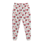 Splash Wine Pattern Print Jogger Pants