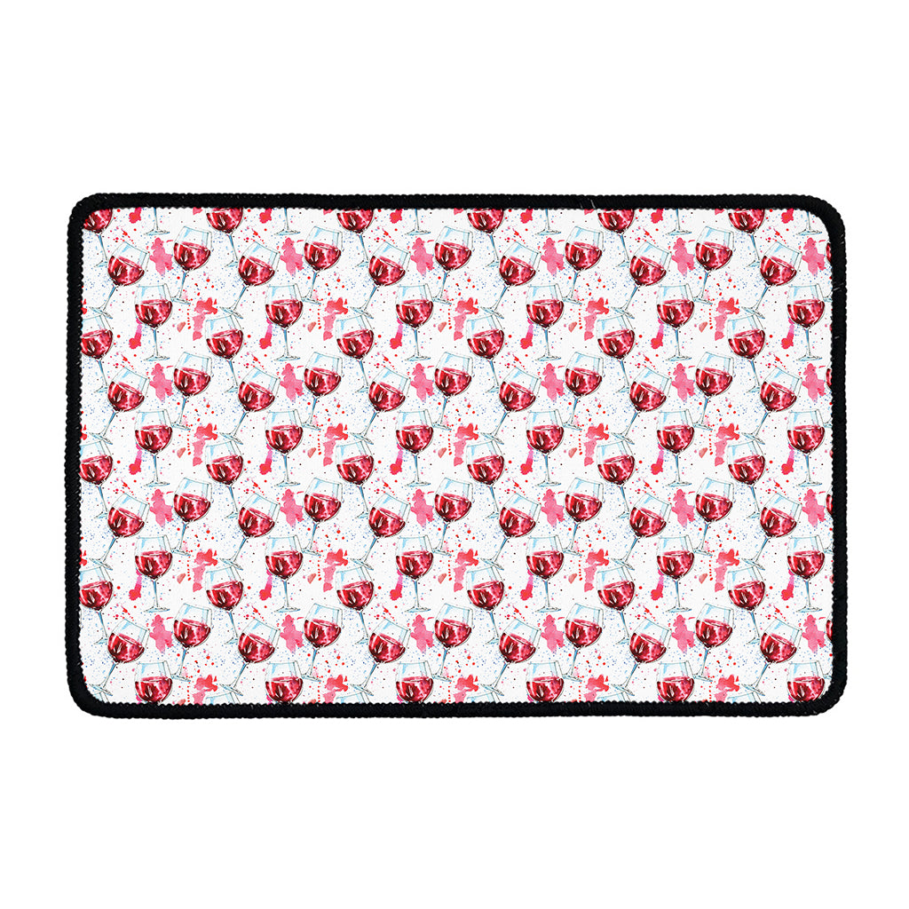 Splash Wine Pattern Print Kitchen Mat
