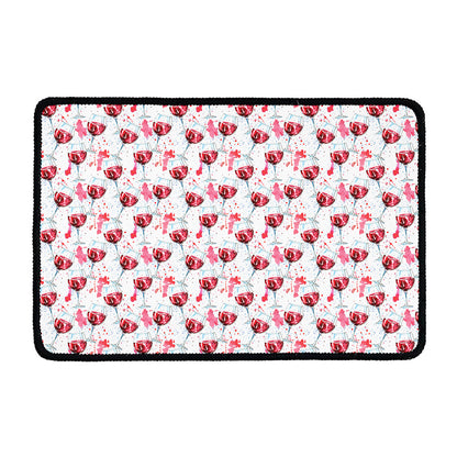 Splash Wine Pattern Print Kitchen Mat