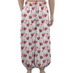 Splash Wine Pattern Print Lantern Pants