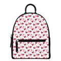 Splash Wine Pattern Print Leather Backpack