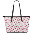 Splash Wine Pattern Print Leather Tote Bag With Zipper