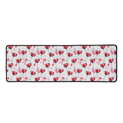 Splash Wine Pattern Print Long Kitchen Mat
