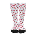 Splash Wine Pattern Print Long Socks