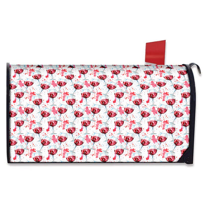 Splash Wine Pattern Print Mailbox Cover