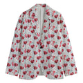 Splash Wine Pattern Print Men's Blazer