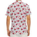 Splash Wine Pattern Print Men's Deep V-Neck Shirt