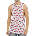 Splash Wine Pattern Print Men's Muscle Tank Top