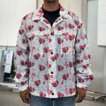 Splash Wine Pattern Print Men's Shirt Jacket