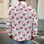 Splash Wine Pattern Print Men's Shirt Jacket