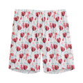 Splash Wine Pattern Print Men's Athletic Shorts
