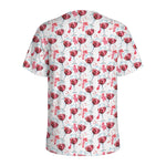 Splash Wine Pattern Print Men's Sports T-Shirt