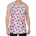 Splash Wine Pattern Print Men's Velvet Tank Top