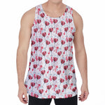 Splash Wine Pattern Print Men's Velvet Tank Top