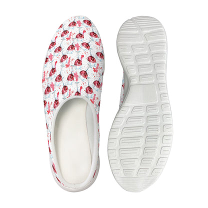 Splash Wine Pattern Print Mesh Casual Shoes