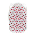 Splash Wine Pattern Print Mesh Laundry Hamper
