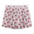 Splash Wine Pattern Print Mesh Shorts