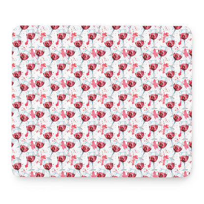 Splash Wine Pattern Print Mouse Pad