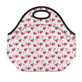 Splash Wine Pattern Print Neoprene Lunch Bag