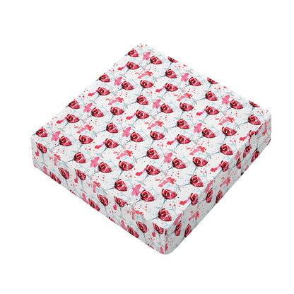 Splash Wine Pattern Print Outdoor Seat Cushion Cover