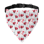 Splash Wine Pattern Print Over The Collar Dog Bandana