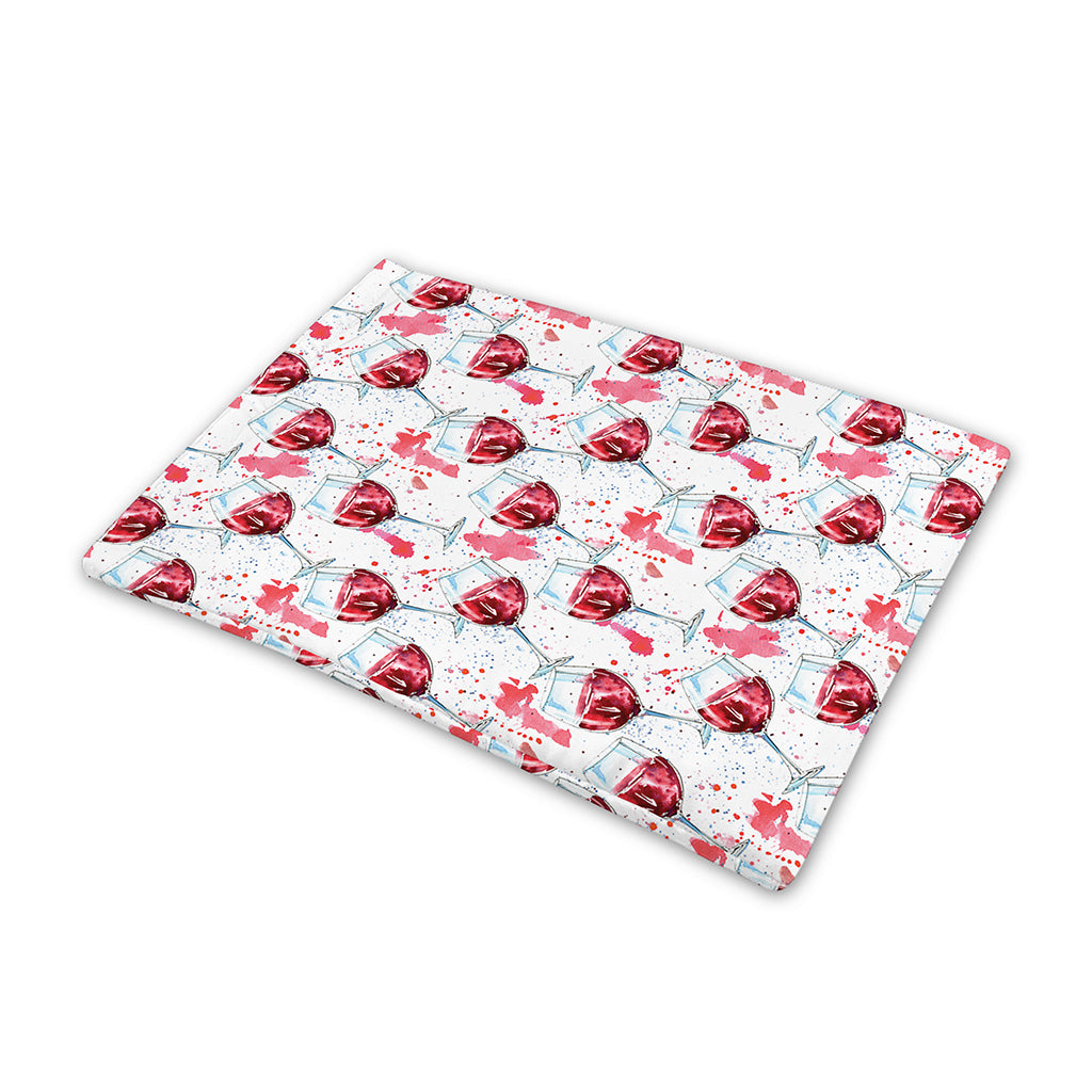 Splash Wine Pattern Print Pet Cooling Mat Cover