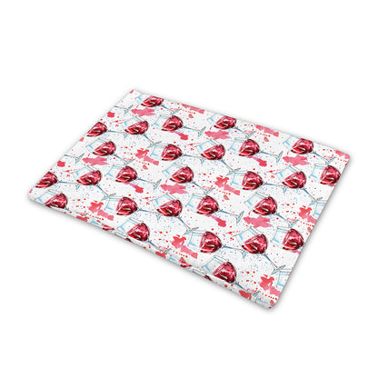 Splash Wine Pattern Print Pet Cooling Mat Cover