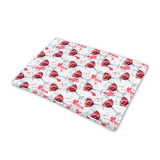 Splash Wine Pattern Print Pet Cooling Mat Cover