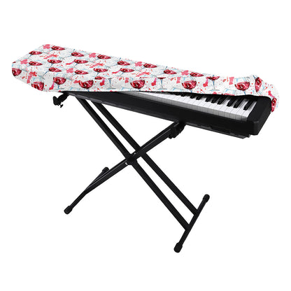 Splash Wine Pattern Print Piano Keyboard Cover
