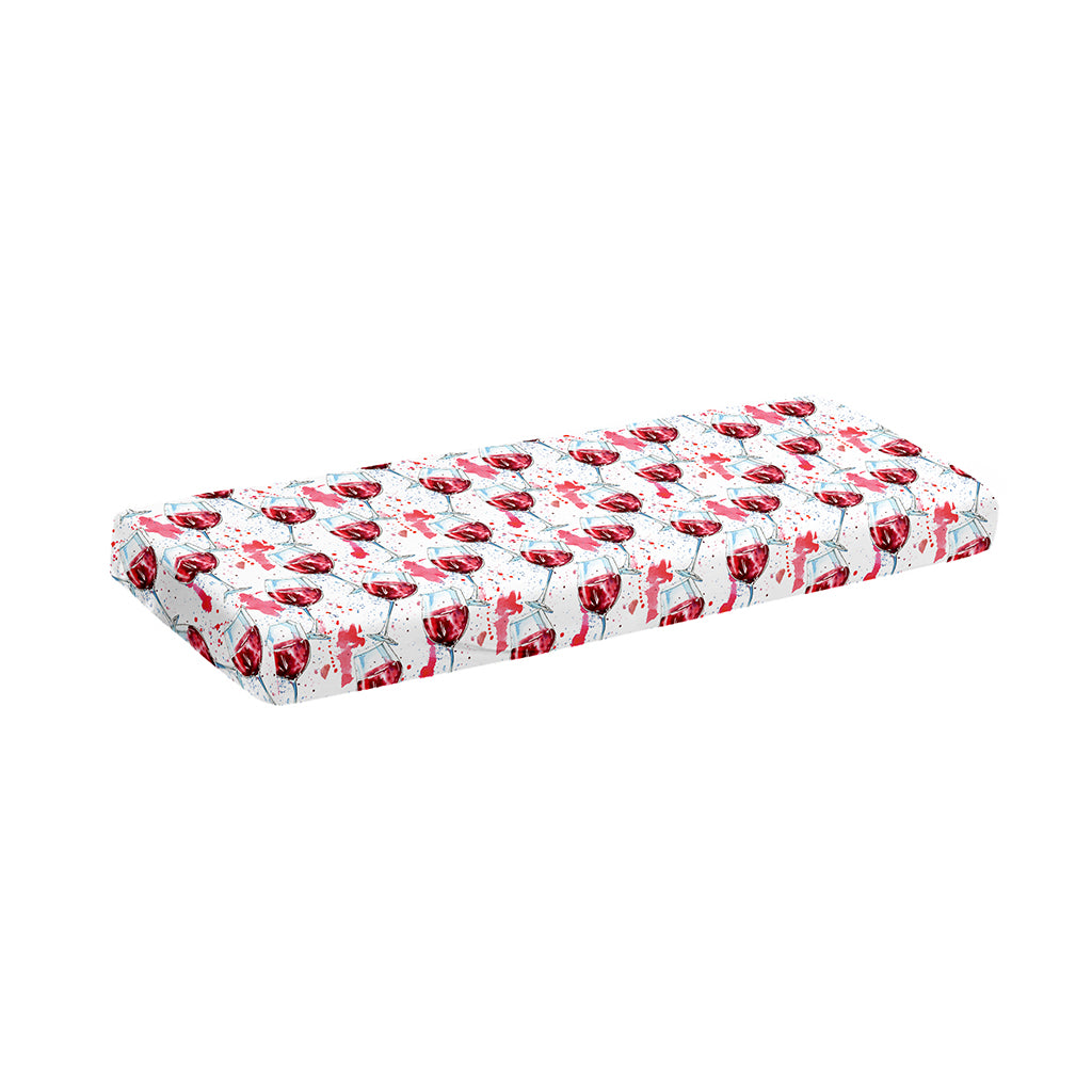 Splash Wine Pattern Print Piano Keyboard Cover