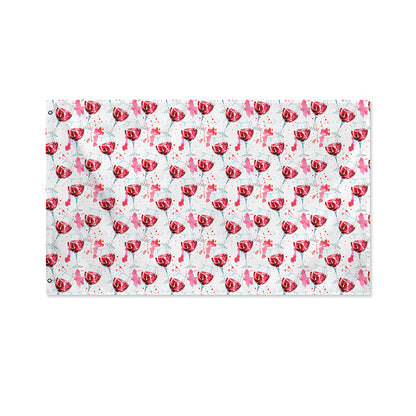 Splash Wine Pattern Print Polyester Flag