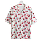 Splash Wine Pattern Print Rayon Hawaiian Shirt