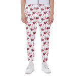 Splash Wine Pattern Print Scuba Joggers