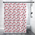 Splash Wine Pattern Print Shower Curtain