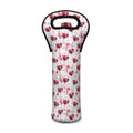 Splash Wine Pattern Print Single Neoprene Wine Tote