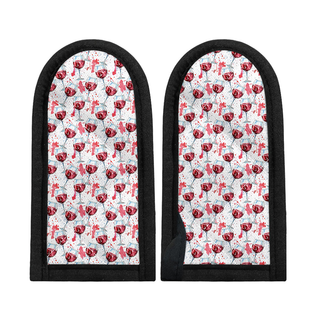 Splash Wine Pattern Print Skillet Handle Cover